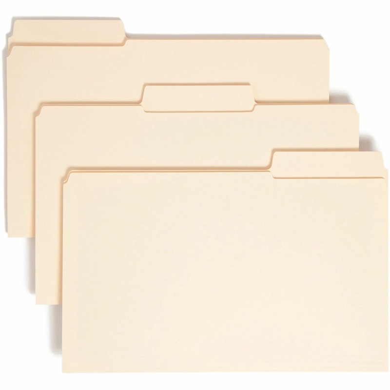 Smead SuperTab 1/3 Tab Cut Legal Recycled Top Tab File Folder – SMD15395