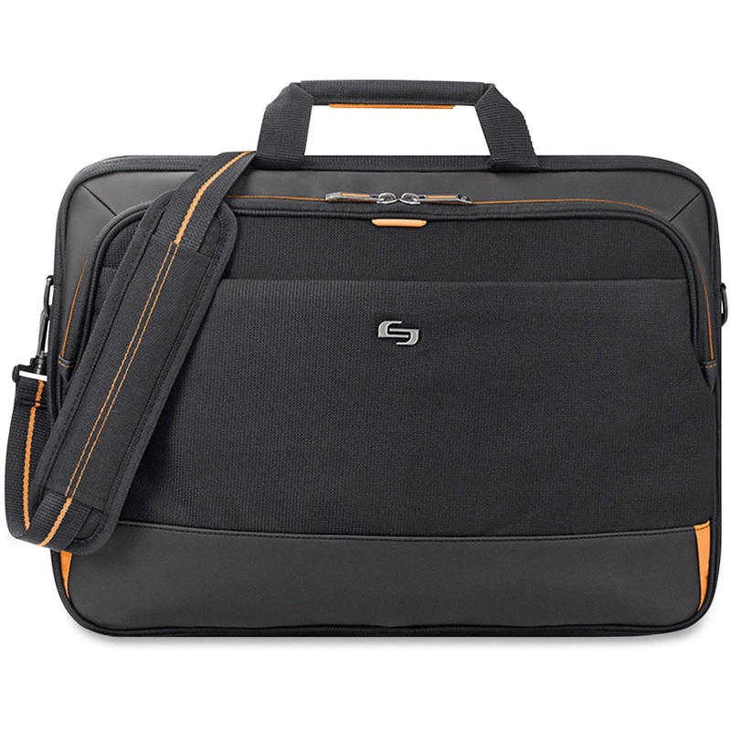 Solo Urban Carrying Case (Briefcase) for 11 to 17.3 Apple iPad Ultrabook – Black, Gold – USLUBN3004