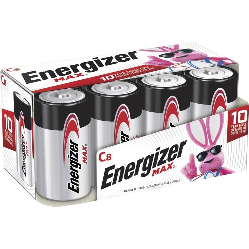 Energizer MAX Alkaline C Batteries, 8 Pack – EVEE93FP8