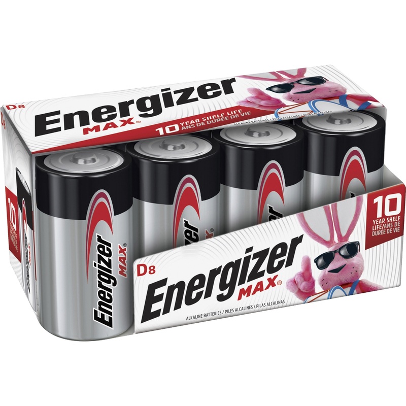 Energizer MAX Alkaline D Batteries, 8 Pack – EVEE95FP8