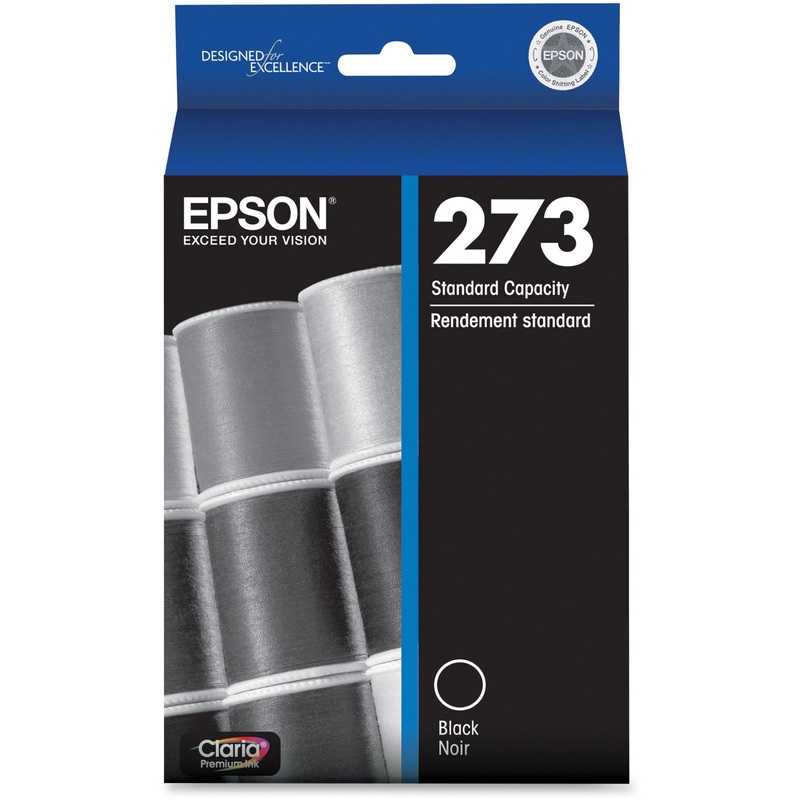Epson Claria 273 Original Standard Yield Inkjet Ink Cartridge – Black – 1 Each – EPST273020S