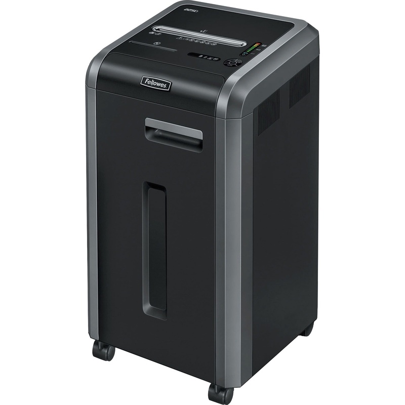 Fellowes 225Ci Paper Shredder | 100% Jam Proof, 22-Sheet, Cross-Cut Security, Commercial Grade | 3825001 Model, Black – FEL3825001