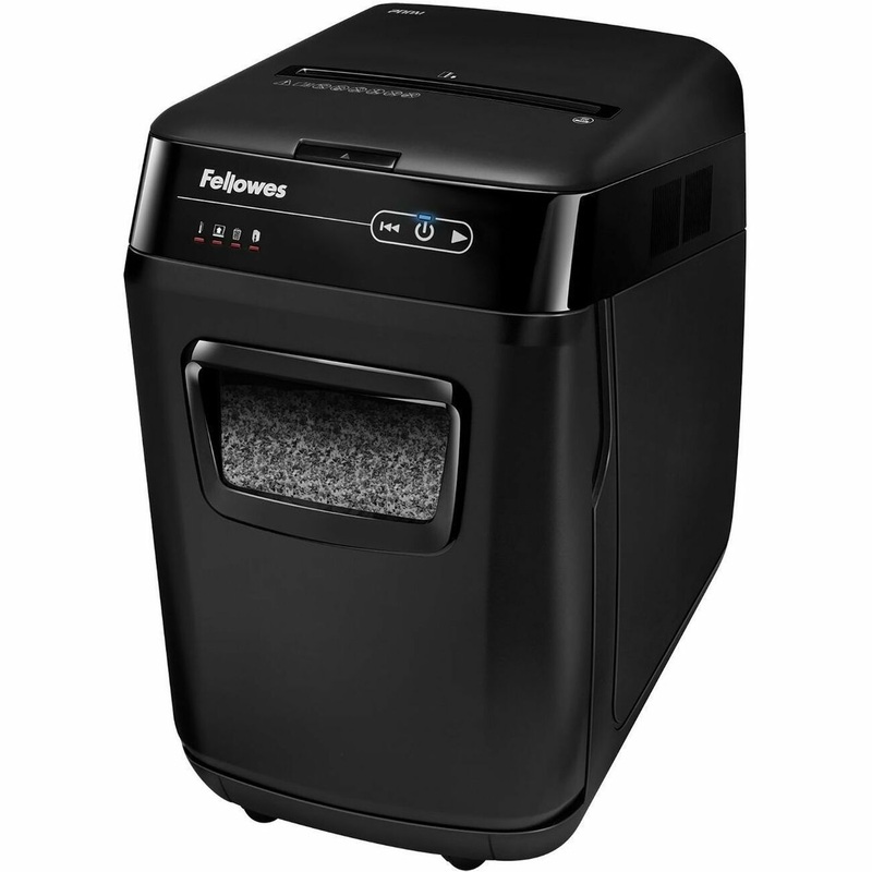Fellowes AutoMax 200M Micro-Cut Auto Feed 2-in-1 Office Paper Shredder with Auto Feed 200-Sheet Capacity – FEL4656201