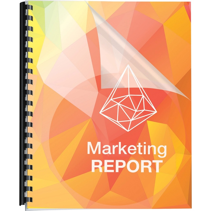 Fellowes Crystals Clear Pre-punched Binding Covers – FEL5293701