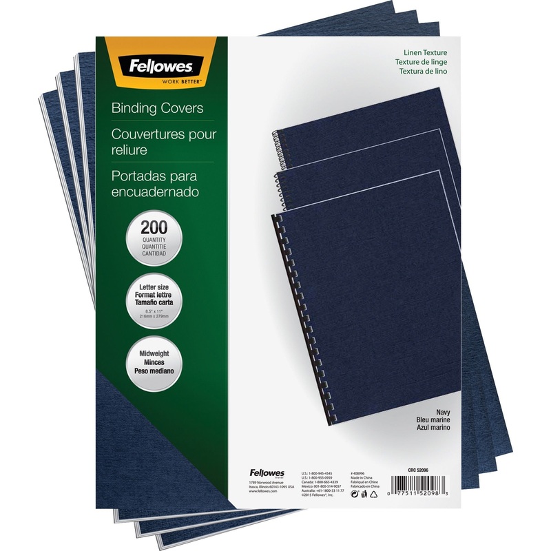 Fellowes Expressions Linen Presentation Covers – FEL52098