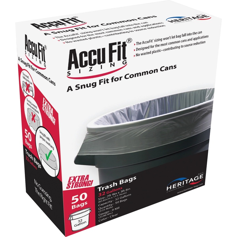 Heritage Accufit Reprime 32 Gallon Can Liners – HERH6644TCRC1