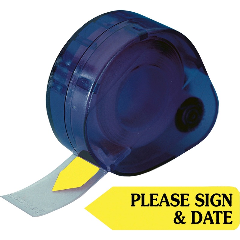 Redi-Tag Please Sign and Date Arrows In Dispenser – RTG81124