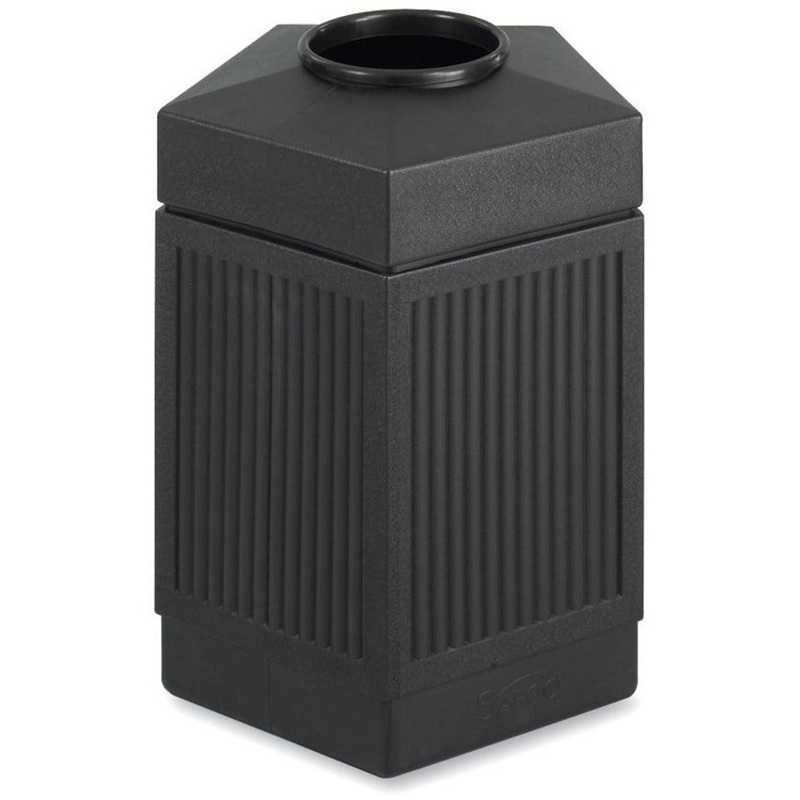 Safco Indoor/Outdoor Pentagon Shape Receptacle – SAF9486BL