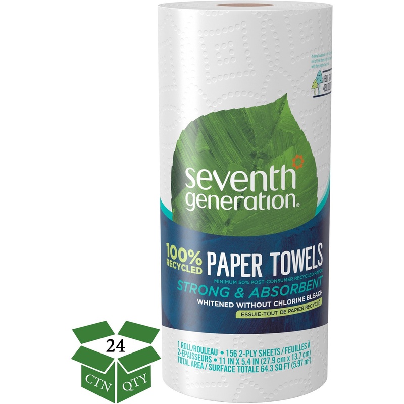 Seventh Generation 100% Recycled Paper Towels – SEV13722