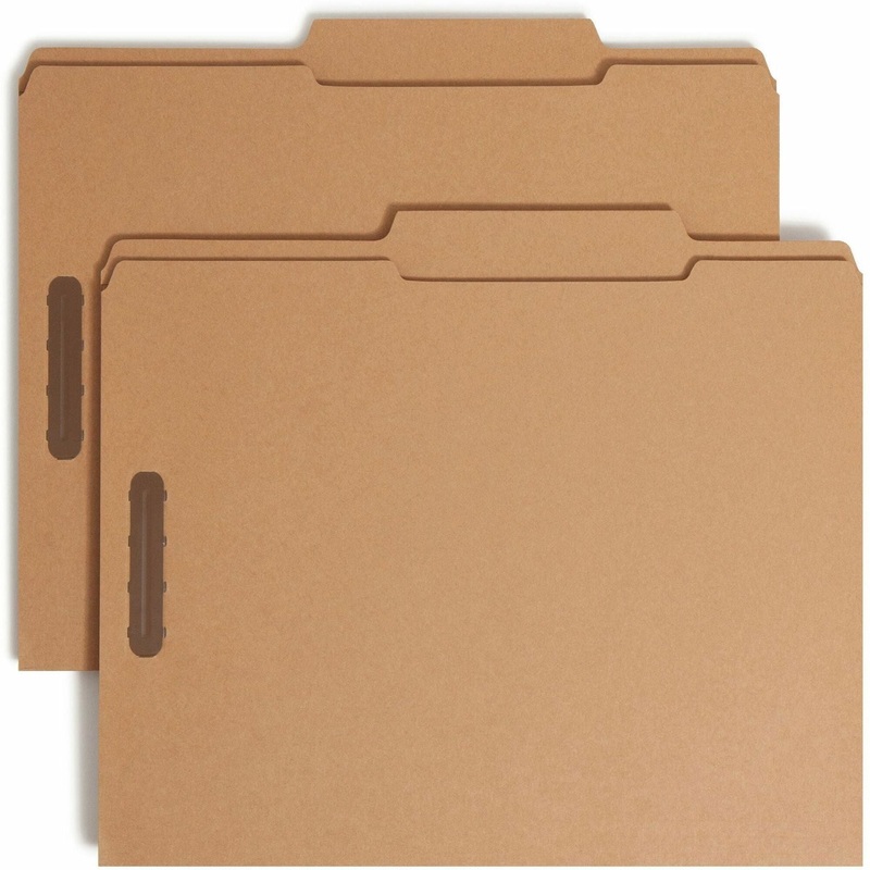 Smead 2/5 Tab Cut Letter Recycled Fastener Folder – SMD14880