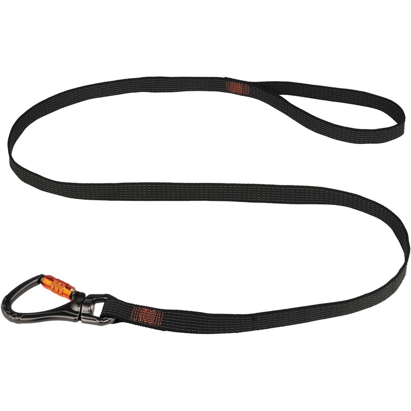 Squids 3129 Tool Lanyard Double-locking Single Carabiner with Swivel – 40lbs – EGO19137