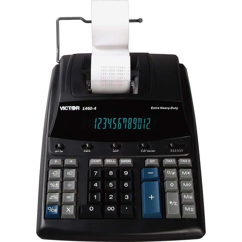 Victor 1460-4 12 Digit Extra Heavy Duty Commercial Printing Calculator – VCT14604