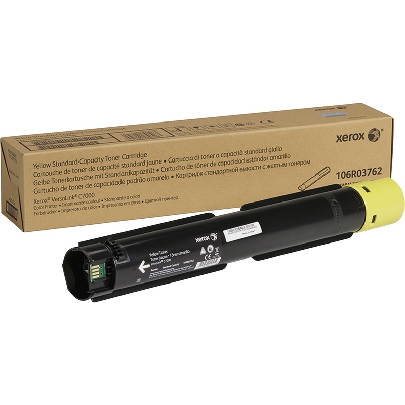 Xerox Original Standard Yield Laser Toner Cartridge – Yellow – 1 Each – XER106R03762