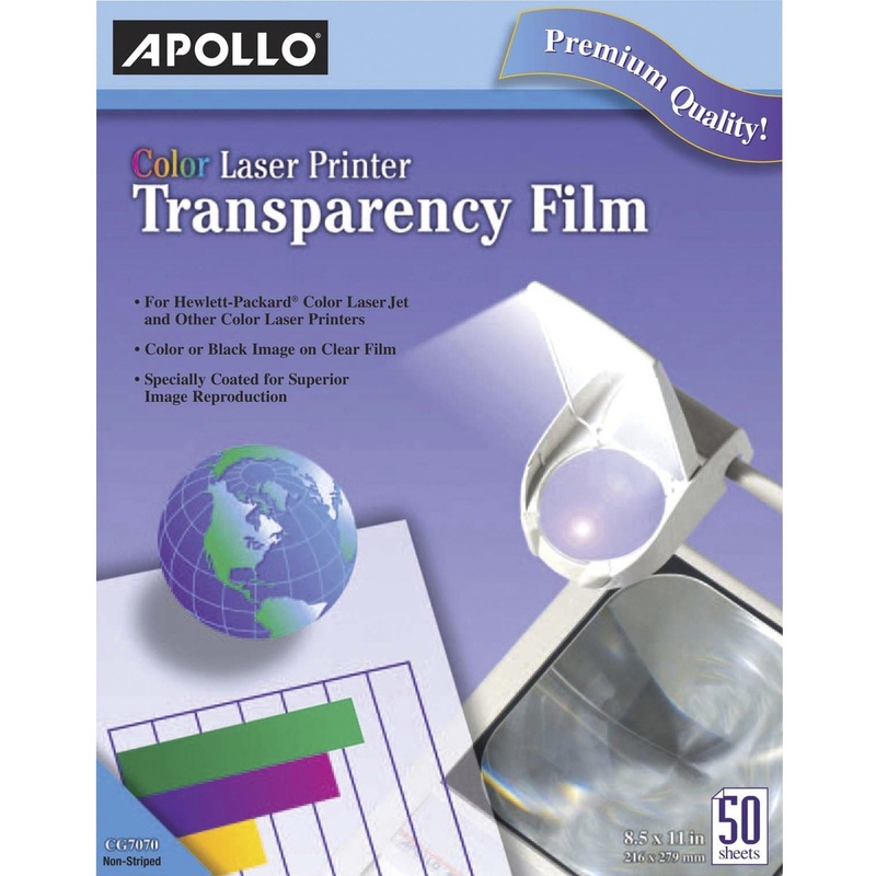 Apollo Color Laser Printer Transparency Film – APOCG7070