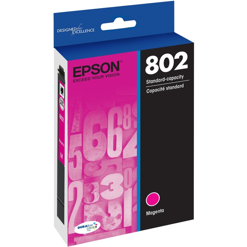 Epson DURABrite Ultra 802 Original Inkjet Ink Cartridge – Magenta – 1 Each – EPST802320S
