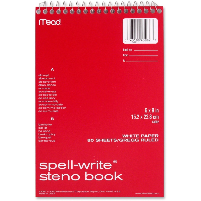 Mead Spell-Write Steno Book – MEA43082