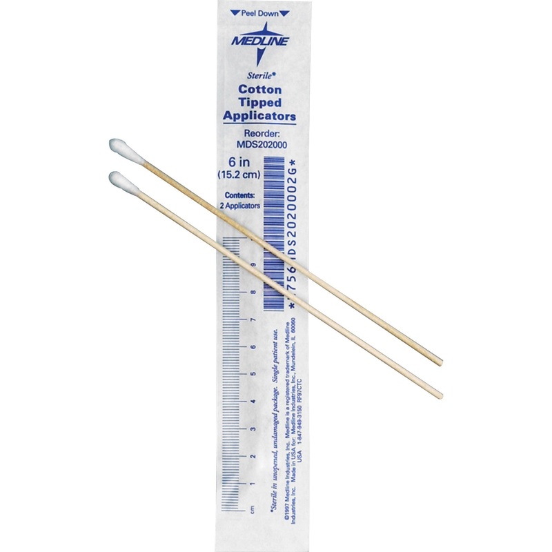 Medline Sterile Cotton-Tipped Applicators – MIIMDS202000