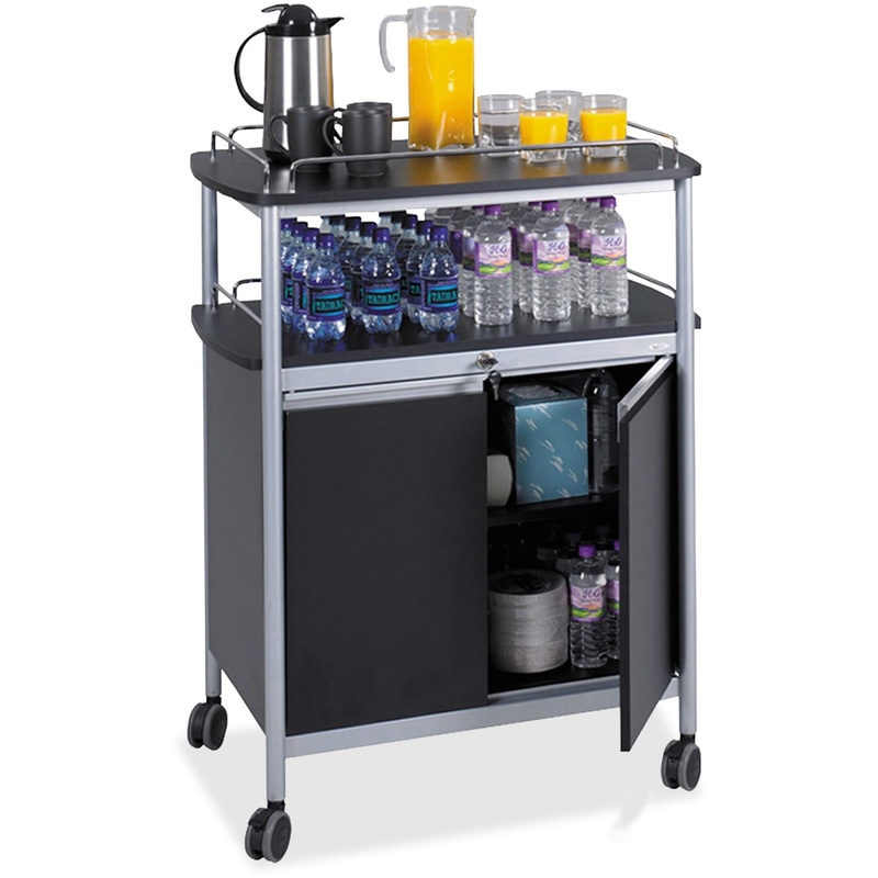 Safco Mobile Beverage Cart – SAF8964BL