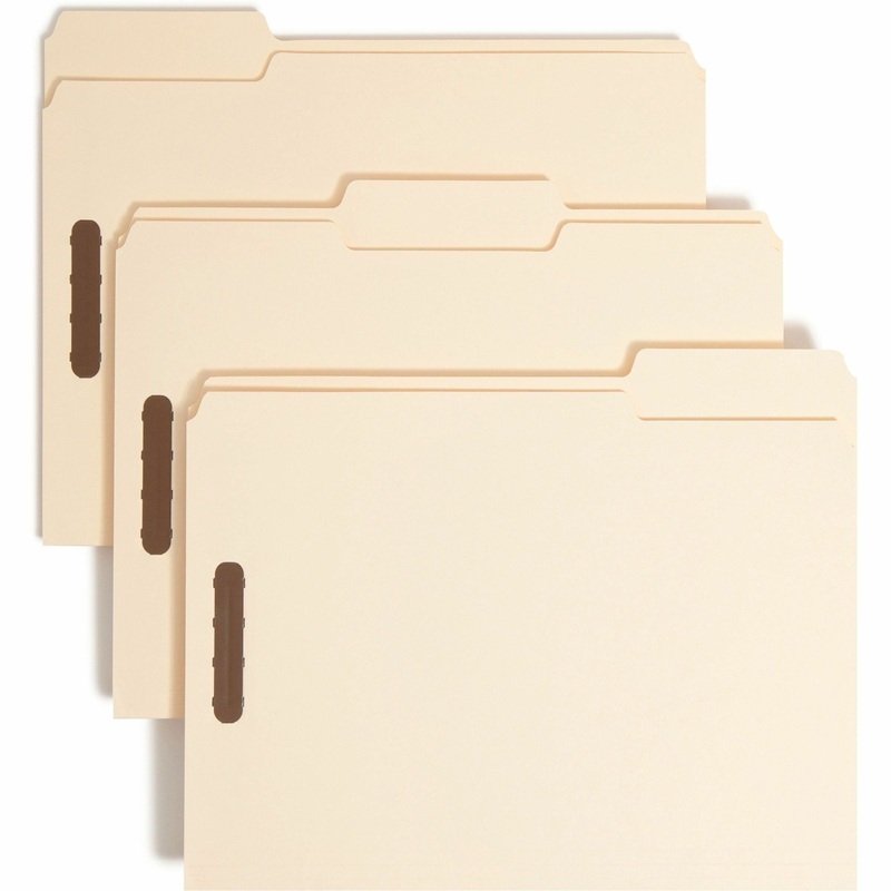 Smead 1/3 Tab Cut Letter Recycled Fastener Folder – SMD14600