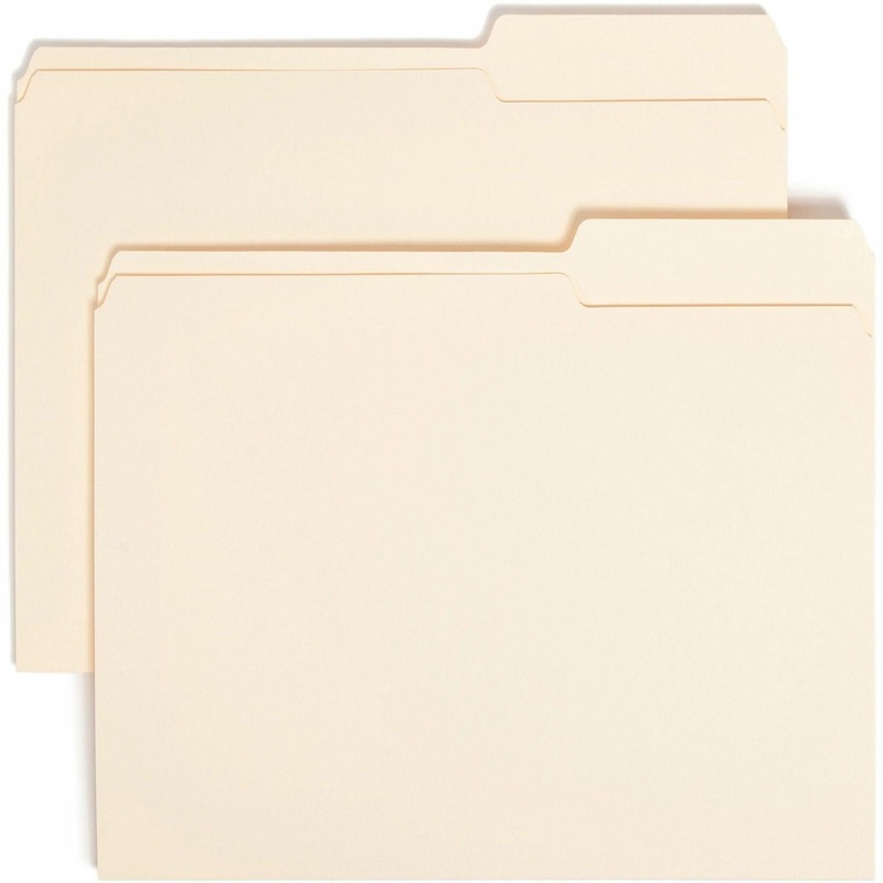 Smead 2/5 Tab Cut Letter Recycled Top Tab File Folder – SMD10385