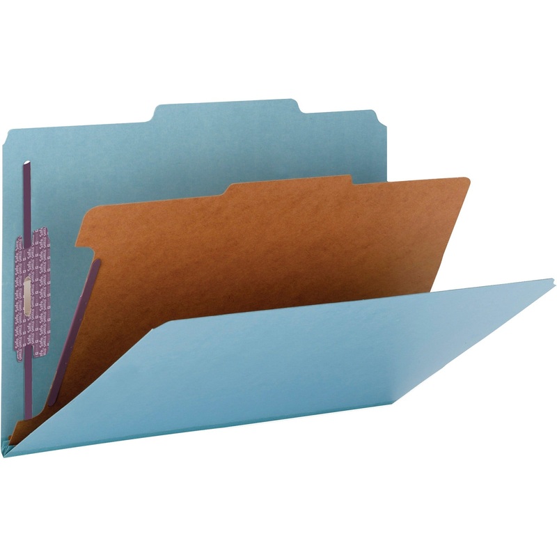 Smead SafeSHIELD 2/5 Tab Cut Legal Recycled Classification Folder – SMD18730