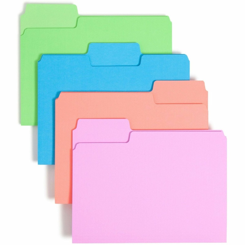 Smead SuperTab 1/3 Tab Cut Letter Recycled Top Tab File Folder – SMD11957