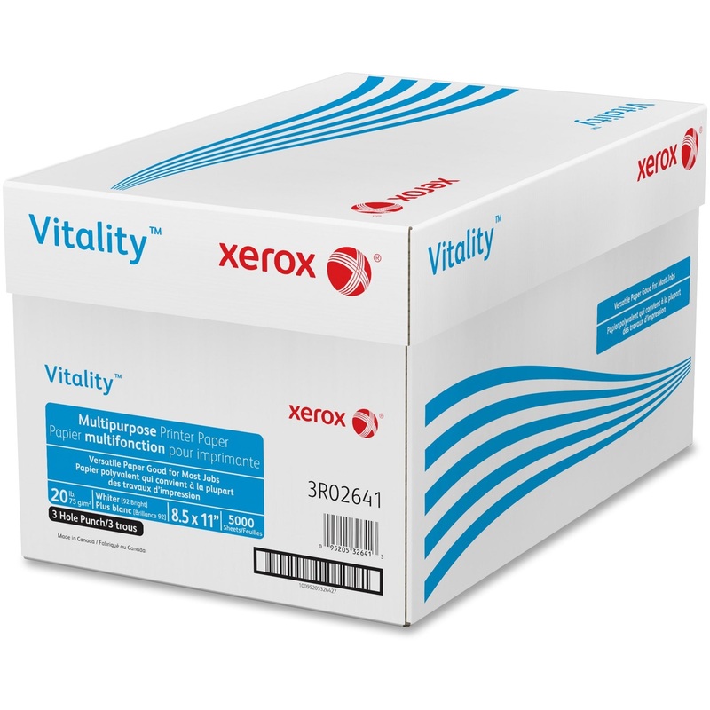 Vitality 3-Hole Punched Inkjet Print Copy & Multipurpose Paper – XER3R02641