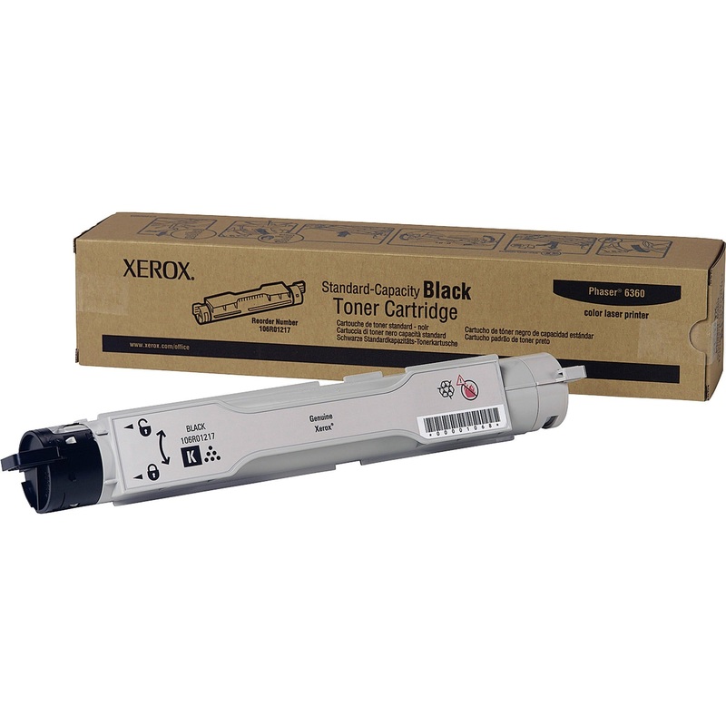 Xerox Original Laser Toner Cartridge – Black – 1 Each – XER106R01217
