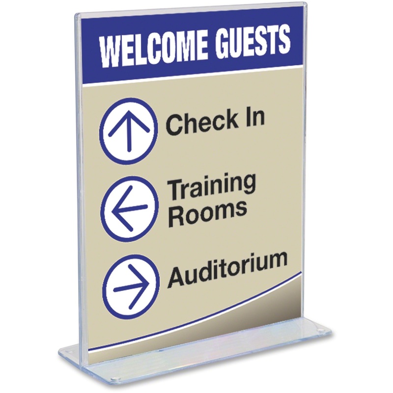 Deflecto Superior Image Double-Sided Sign Holder – DEF590801