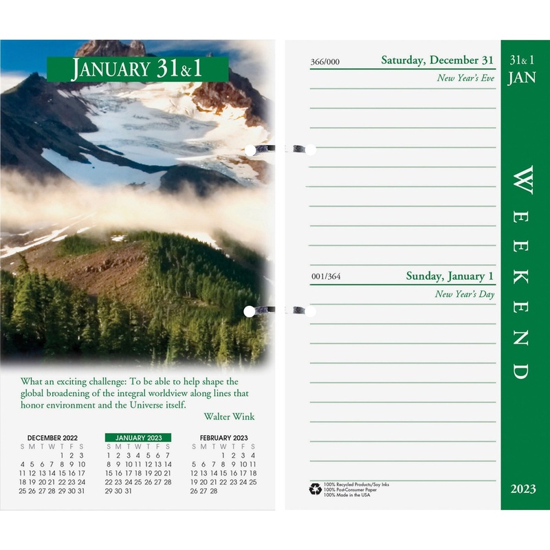 House of Doolittle Earthscapes 17-Base Desk Calendar Refill – HOD417