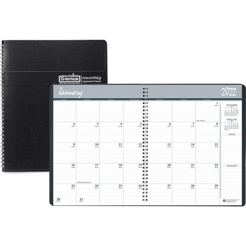 House of Doolittle Embossed Cover 14-month Monthly Planner – HOD262602