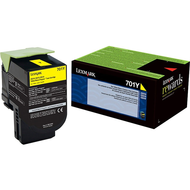 Lexmark 701Y Toner Cartridge – LEX70C10Y0
