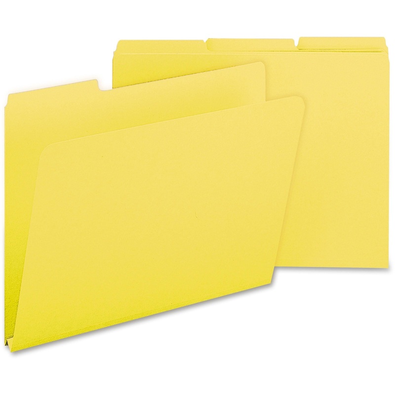 Smead Colored 1/3 Tab Cut Letter Recycled Top Tab File Folder – SMD21562