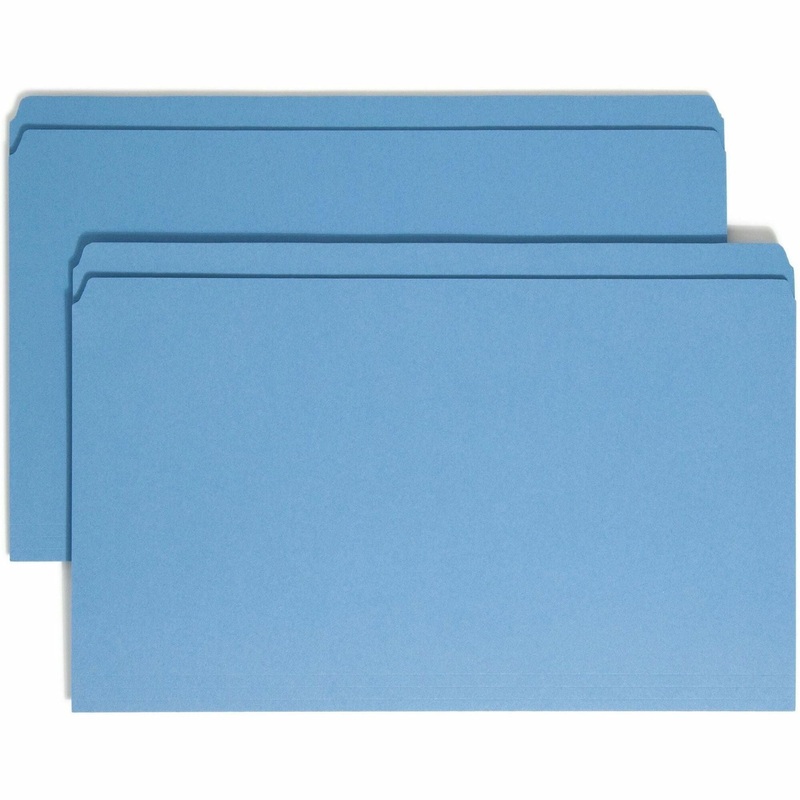 Smead Colored Straight Tab Cut Legal Recycled Top Tab File Folder – SMD17010