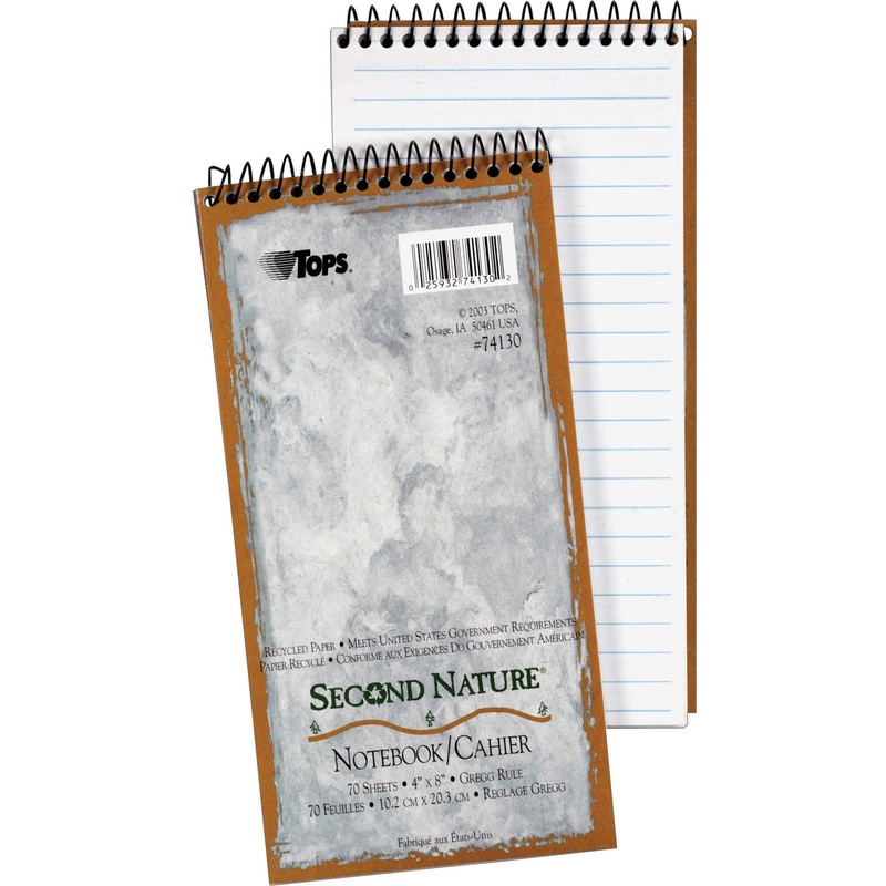 TOPS Second Nature 100% Recycled Steno Book – TOP74130