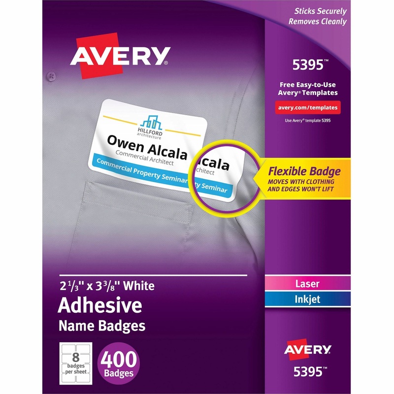 Avery Adhesive Name Badges – AVE5395