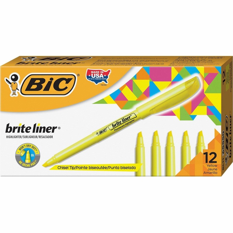 BIC Brite Liner Highlighters – BICBL11YW