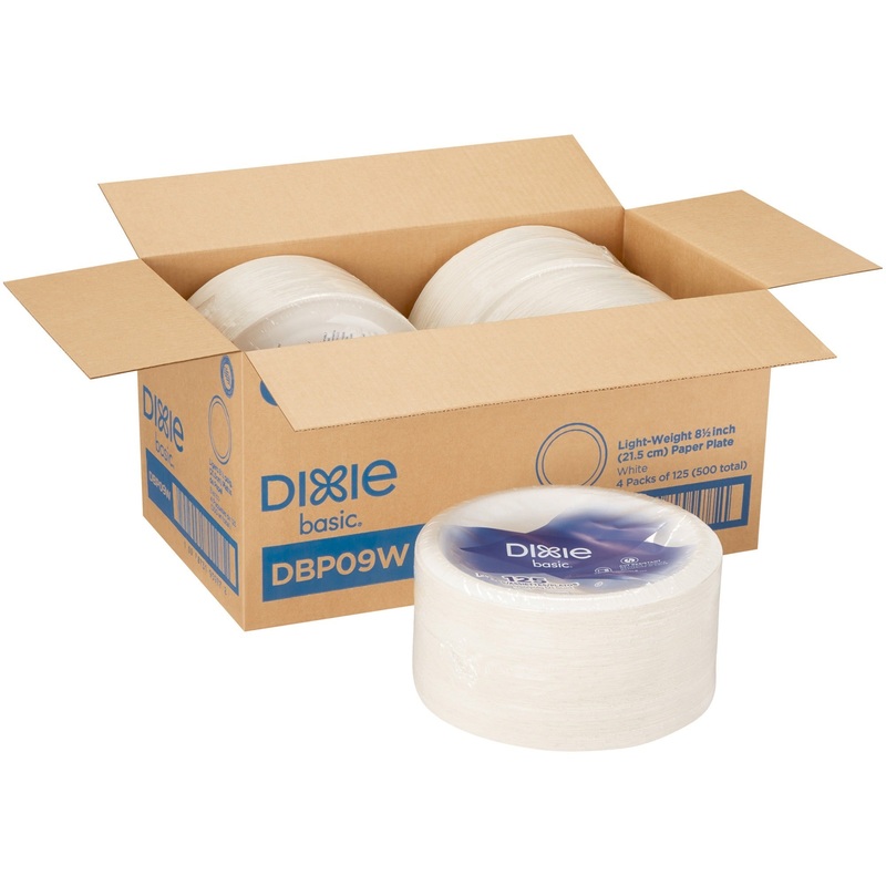 Dixie Basic Lightweight Paper Plates by GP Pro – DXEDBP09WCT