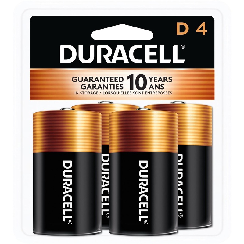 Duracell Coppertop Alkaline D Batteries – DURMN1300R4Z