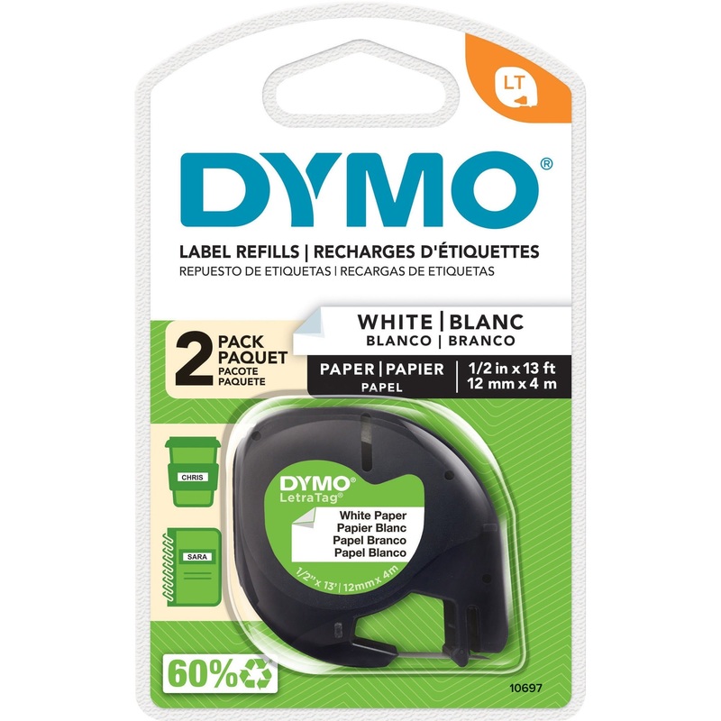 Dymo LetraTag Electronic Labelmaker Tape – DYM10697