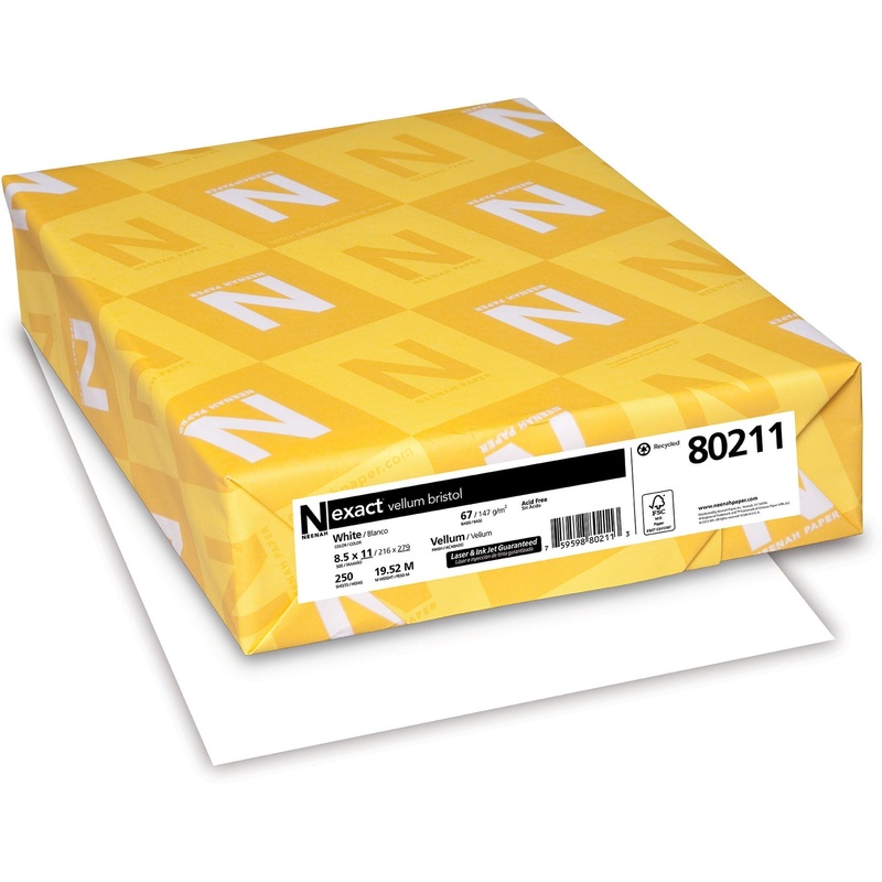 Exact Vellum Bristol Paper – White – WAU80211