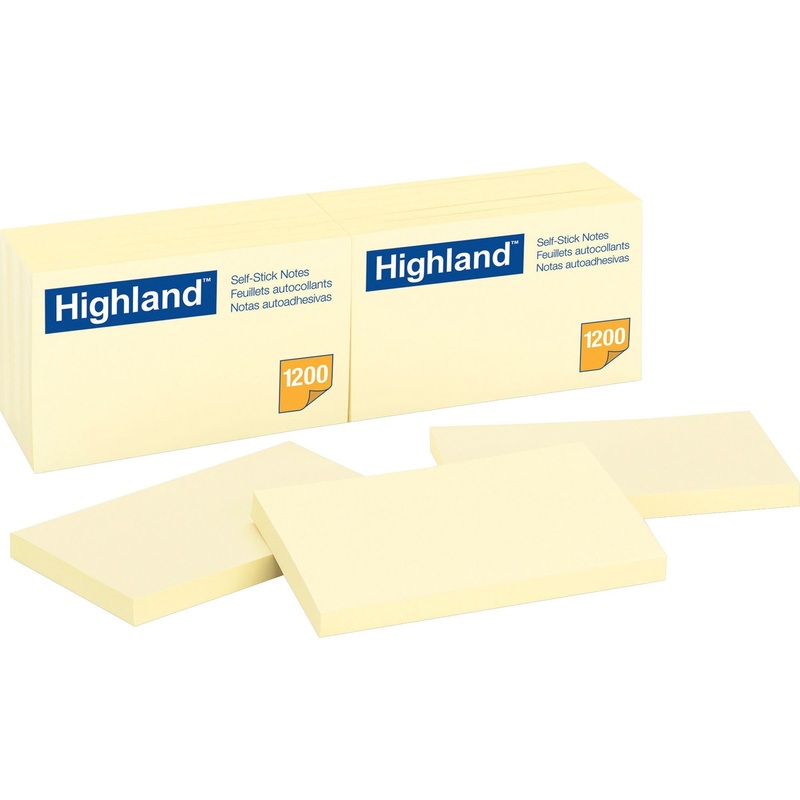 Highland Self-sticking Notepads – MMM6559YW
