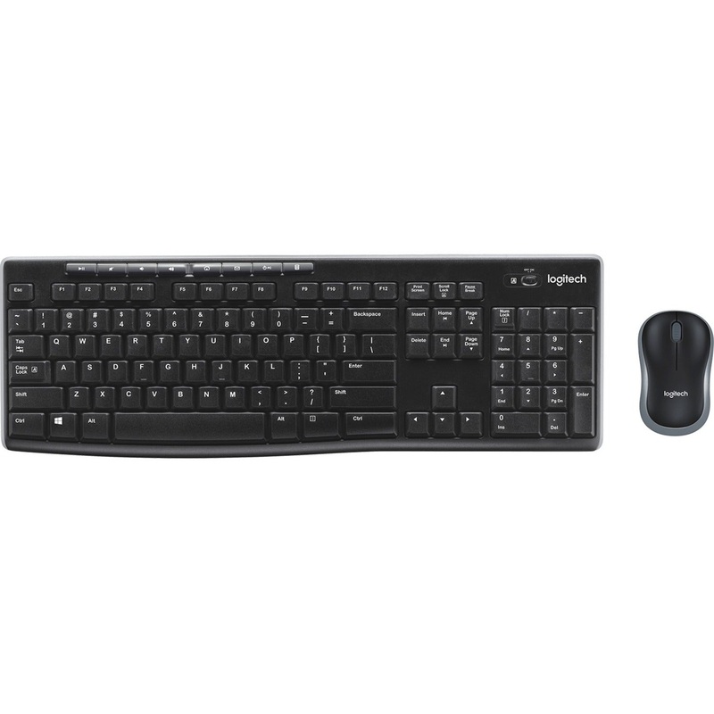 Logitech MK270 Wireless Keyboard and Mouse Combo for Windows, 2.4 GHz Wireless, Compact Mouse, 8 Multimedia and Shortcut Keys, 2-Year Battery Life, for PC, Laptop – LOG920004536