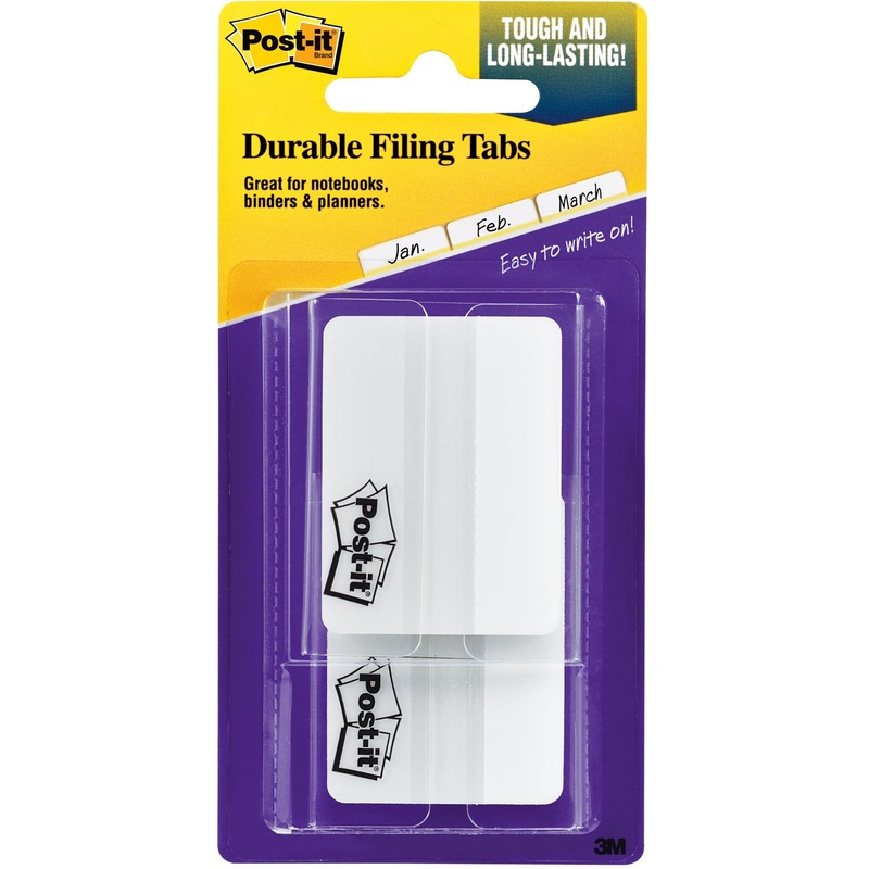 Post-it Durable Tabs – MMM686F50WH