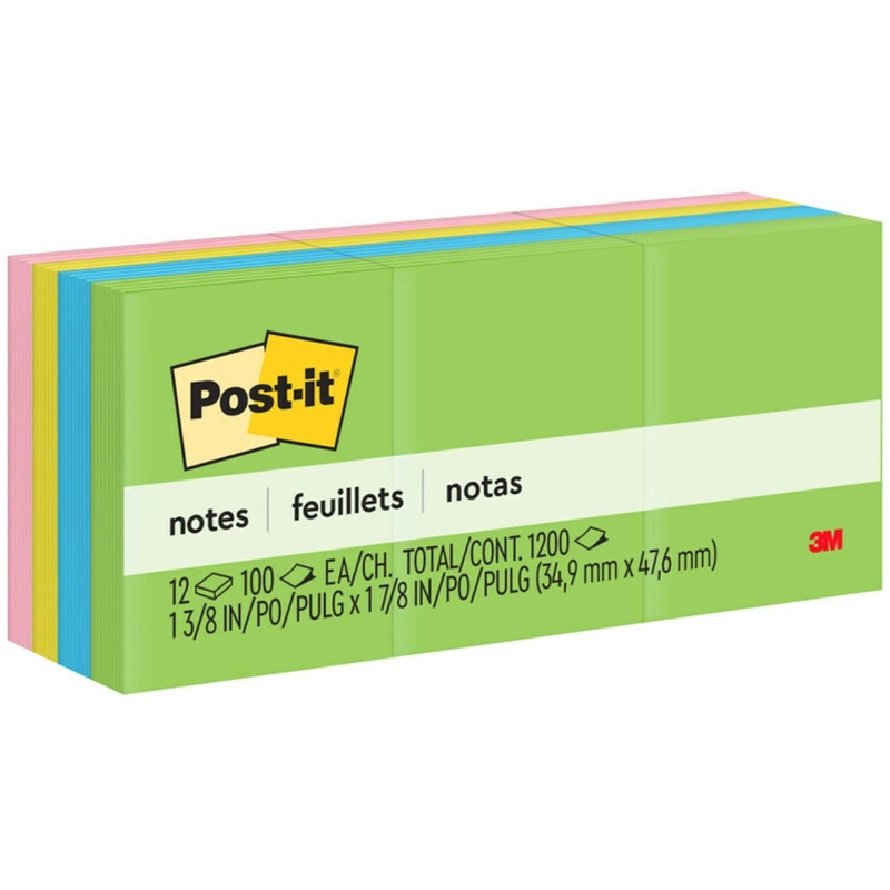 Post-it Notes Original Notepads – Floral Fantasy Color Collection – MMM653AU
