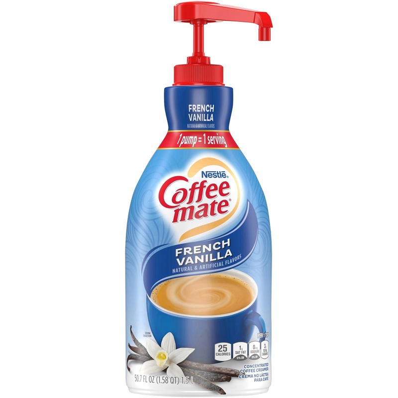 Coffee mate French Vanilla Gluten-Free Liquid Creamer – Pump Bottle – NES31803