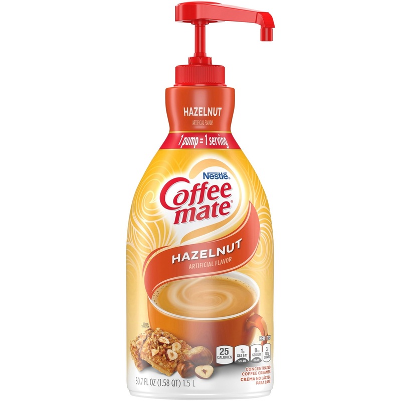 Coffee mate Hazelnut Gluten-Free Liquid Creamer – Pump Bottle – NES31831