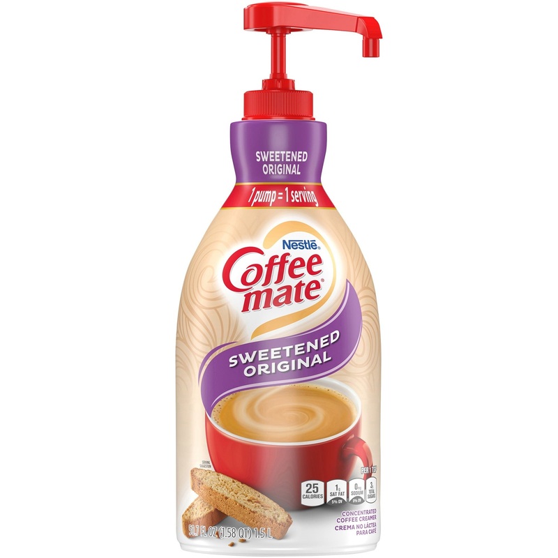 Coffee mate Sweetened Original Gluten-Free Liquid Creamer – Pump Bottle – NES13799
