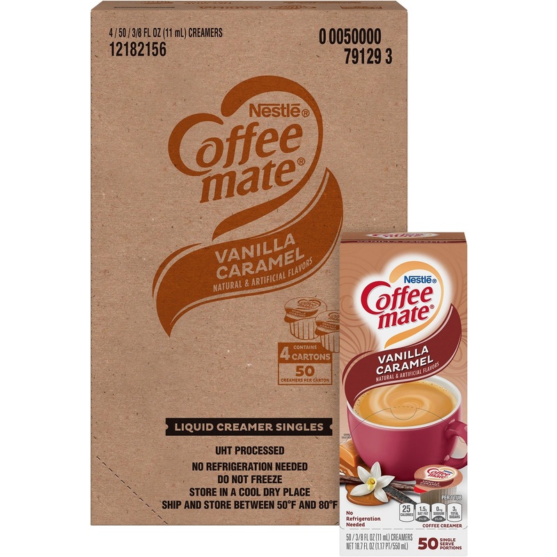 Coffee mate Vanilla Caramel Flavor Liquid Creamer Singles – NES79129CT