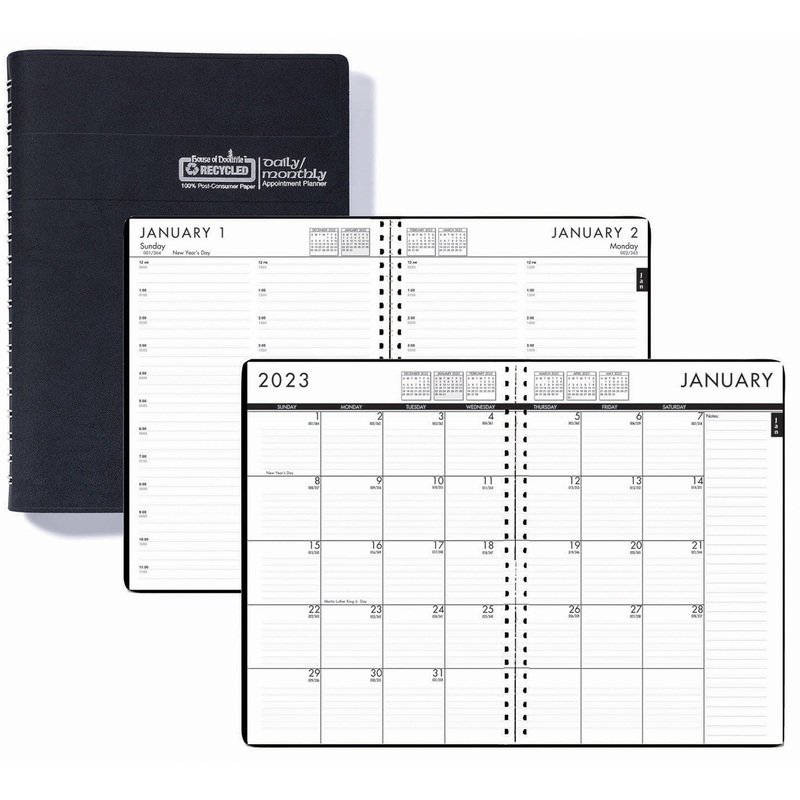 House of Doolittle Recycled Daily/Monthly 24/7 Appointment Planner – HOD289632